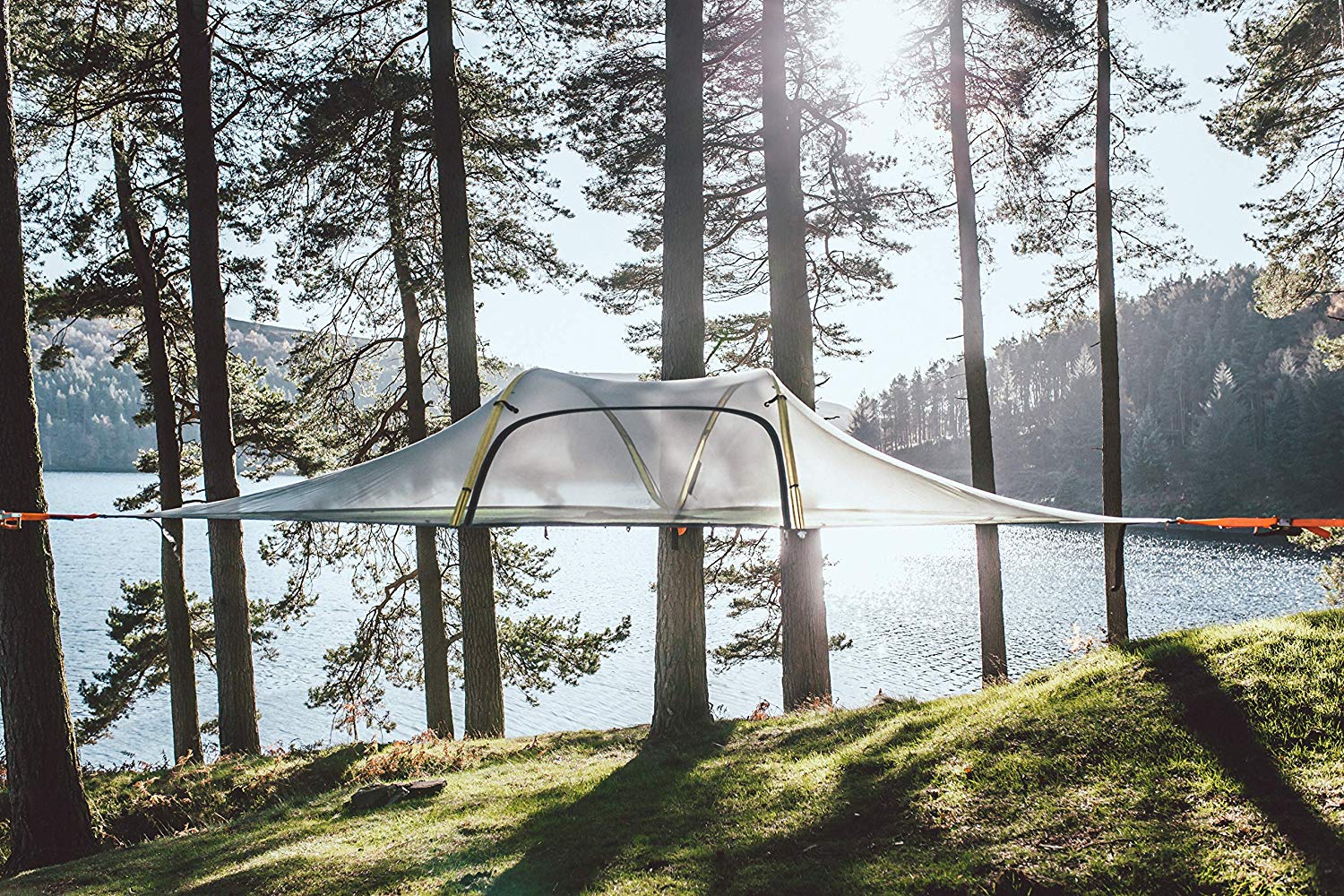 Tentsile Stingray 3-Person Tree House Tent Near the Lake