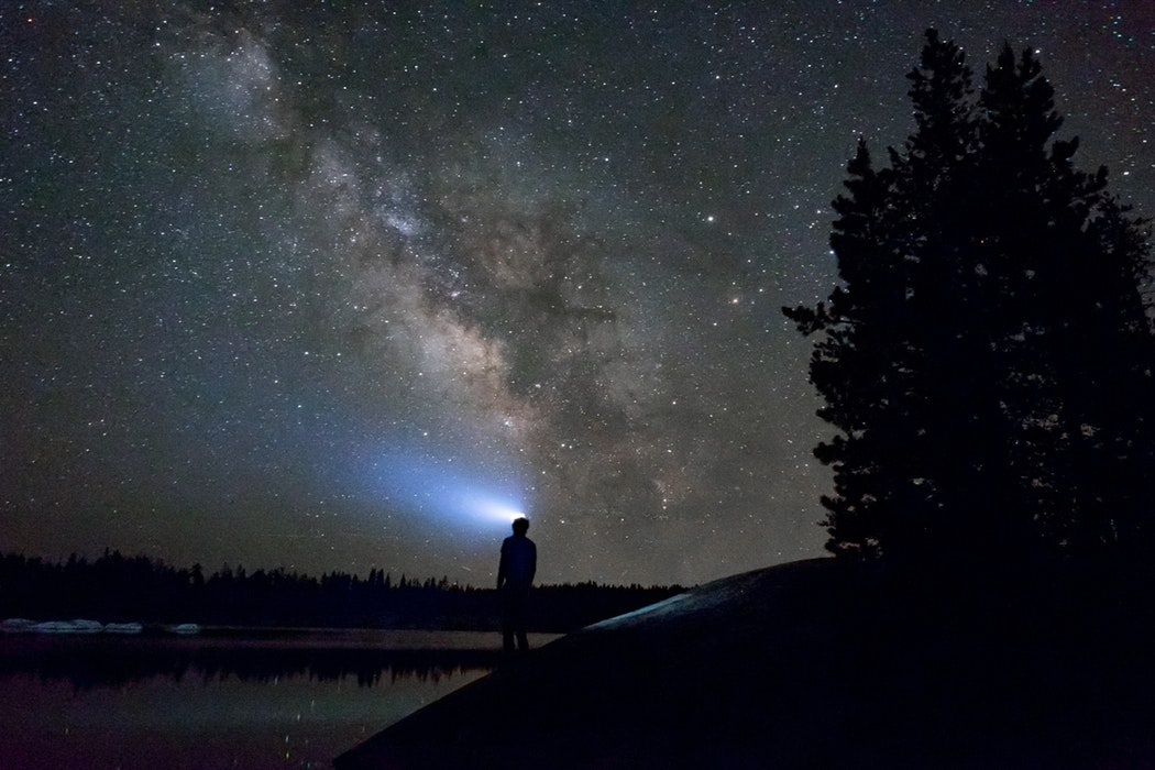 best headlamp: beach night view