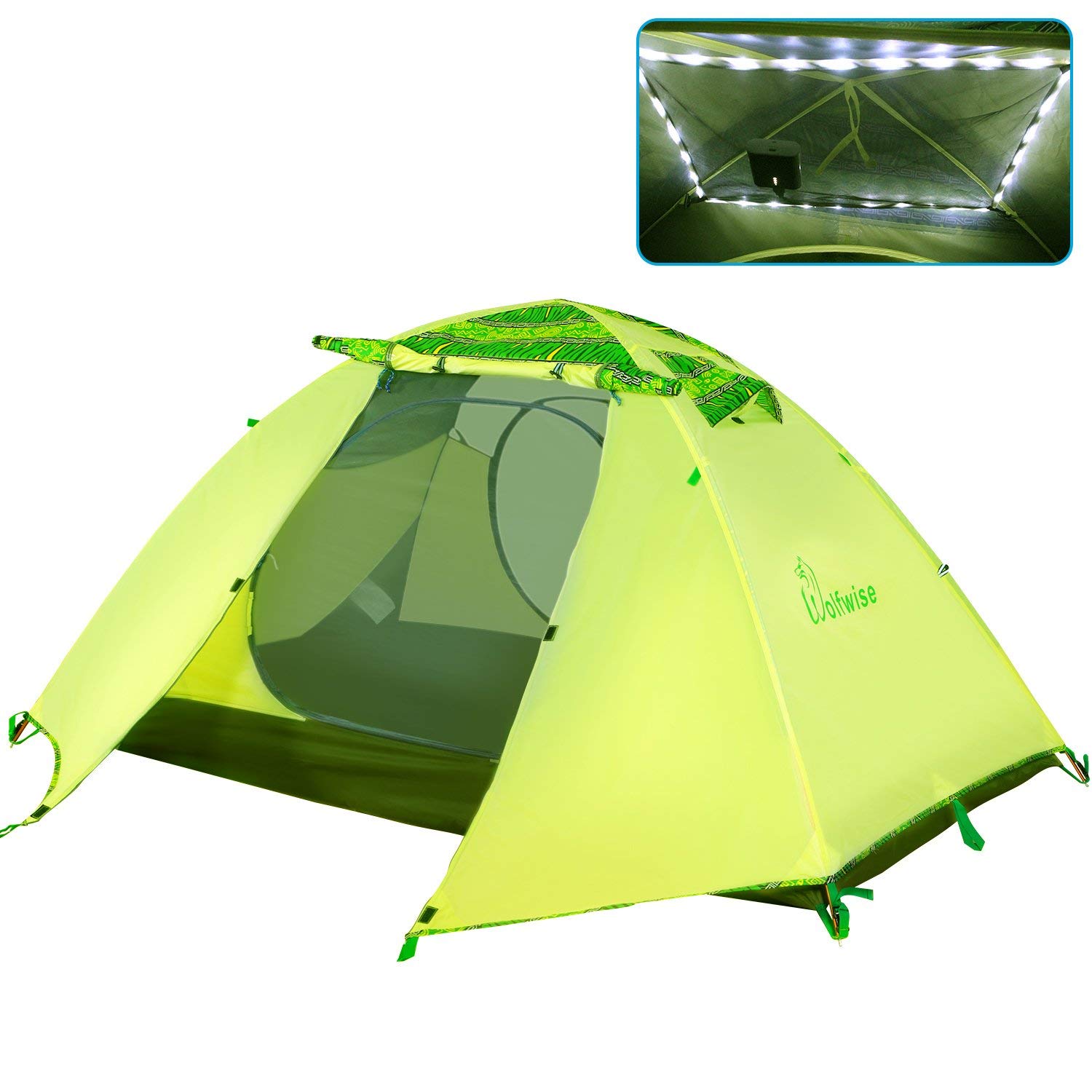 WolfWise 2 Person 3-4 Season Lightweight Backpacking Tent
