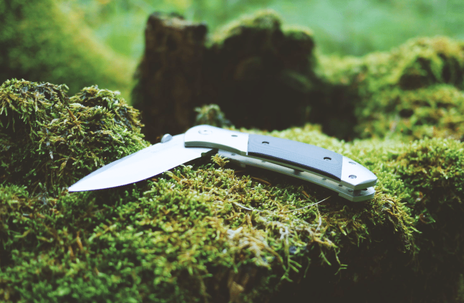 gray and black folding pocket knife