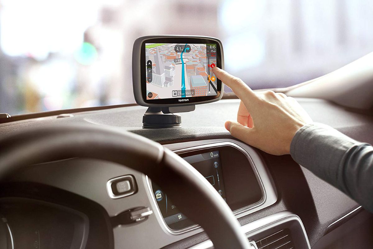 GPS display on a auto
